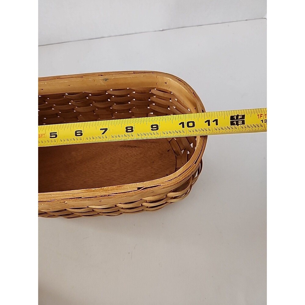 2 Longaberger Style Appreciation Woven Wood Basket For Fruit Vegetables Decor - Picture 8 of 11